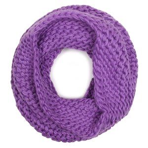Code22 Soft Solid Knit Neck Warmer Infinity Scarf